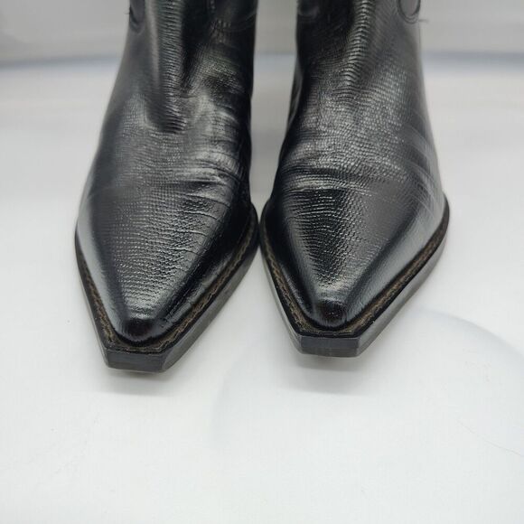 Marc Fisher Roselle Western Cowgirl Boots Point Toe Embroidered Leather 7.5 - Picture 6 of 11